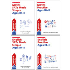 Image of Scholastic Year 6 SATs Revision English & Maths Home Learning Set FREE P+P
