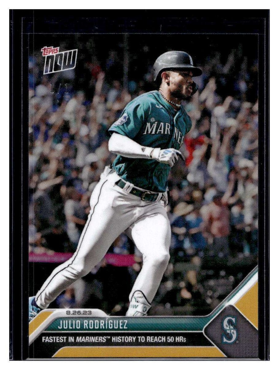2023 Topps Now #765 Julio Rodríguez Gold Parallel Card #d 1/1 | eBay