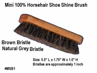 MINI Grey Horse Hair ~ Western HAT or Fedora ~ Lint Remover Brush 