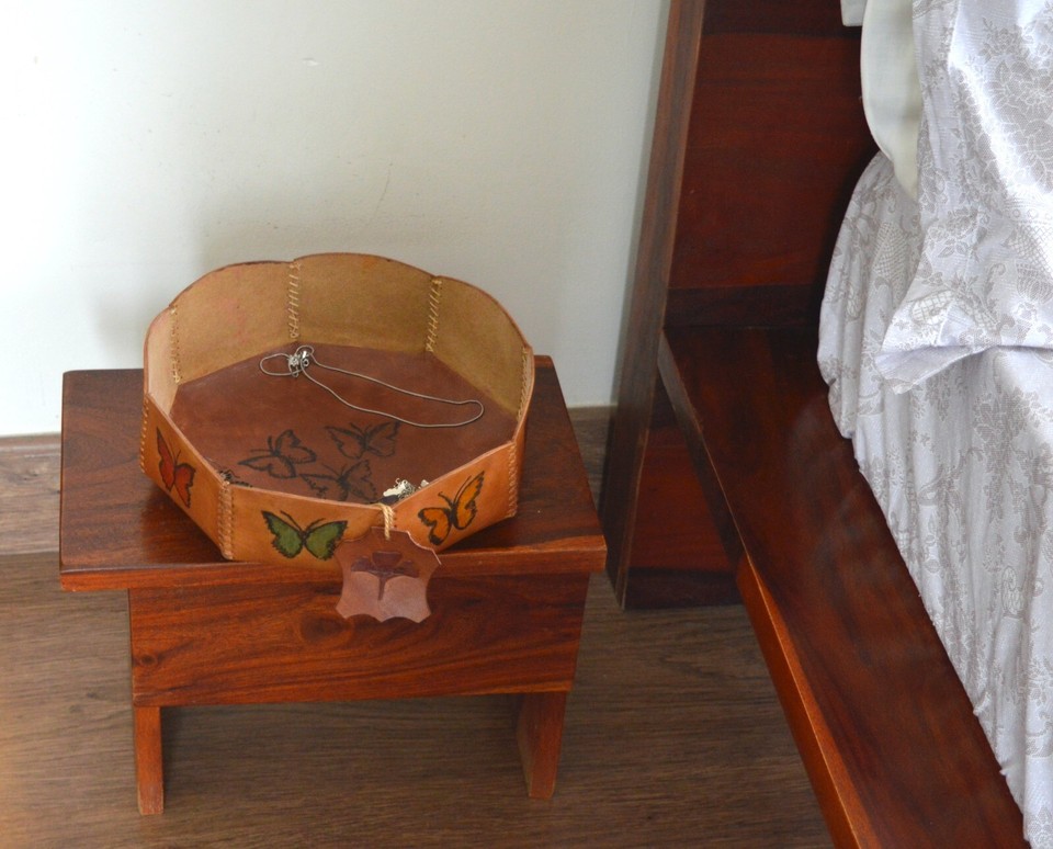 Butterfly Hand Crafted Decorative Leather Tray For Home Decor eBay