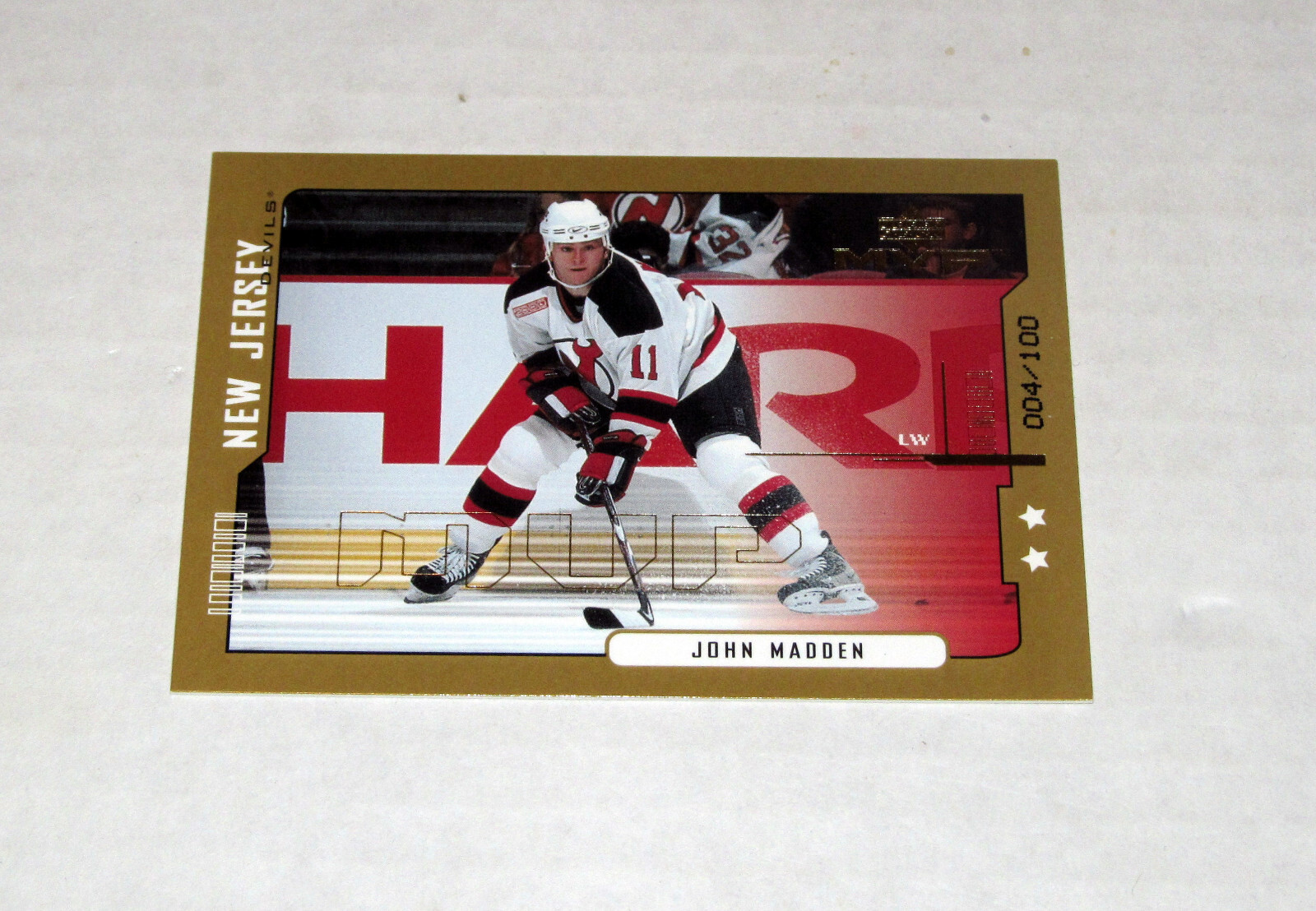 2000-01 Upper Deck MVP Gold 105 John Madden (#/100)  Devils $.99 Shipping!