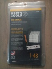 Klein Tools 56258Wire Marker Book With Black Numbers 1 Thru 48