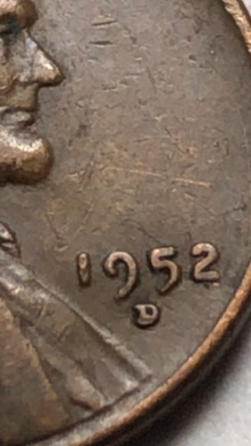 1952 D LINCOLN CENT RPM ERRO D/D . Plus Lamination Error Lot W71 - Picture 2 of 12
