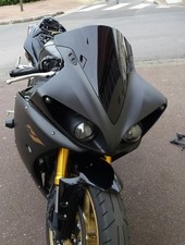 BULLE WINDSCREEN YAMAHA R1 2009 2010 2011 2012 2013 2014 DOUBLE COURBURE NOIRE