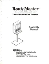 RouteMaster Service Assembly Manuals for Vending - You Select Form