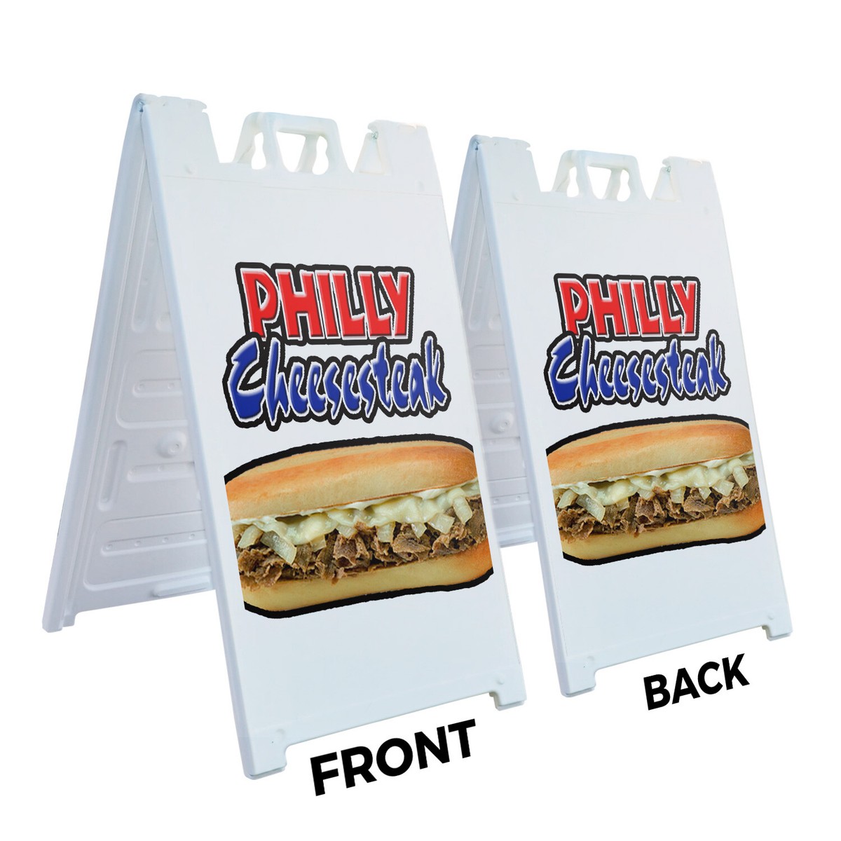 A-frame Sidewalk Philly Cheesesteak 24