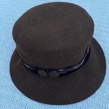 NWT Vintage Betmar Italian Collection Hat Brown 100 Wool Made In Italy