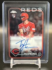 2024 Topps Chrome Rookie Autograph TJ Hopkins RC #RA-TH Cincinnati Reds