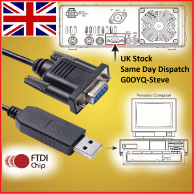 FTDI USB CAT Cable for Yaesu FTdx10 FTdx 101 D MP FTDX -1200 3000 5000 FTdx-9000