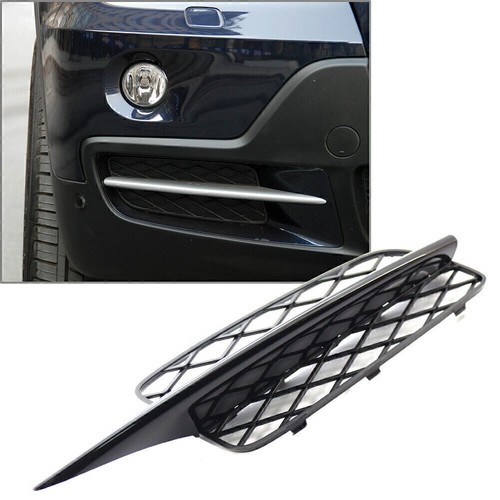 Fit BMW X5 E70 20072010 Right Side Front Bumper Fog Light Grill Black