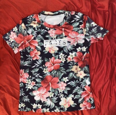 Floral Facts unisex T- shirt  Size S hawaiian