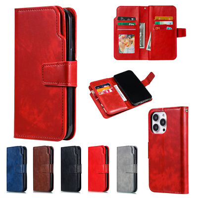 Flip Leather Card Wallet Phone Case Cover For iPhone 11 12 Pro Max 13 Pro 12