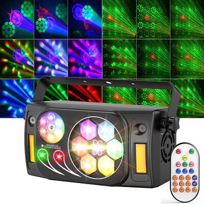 RGB Strobe Beam Laser Projektor DMX Bühnenbeleuchtung DJ Lichteffekt Halloween