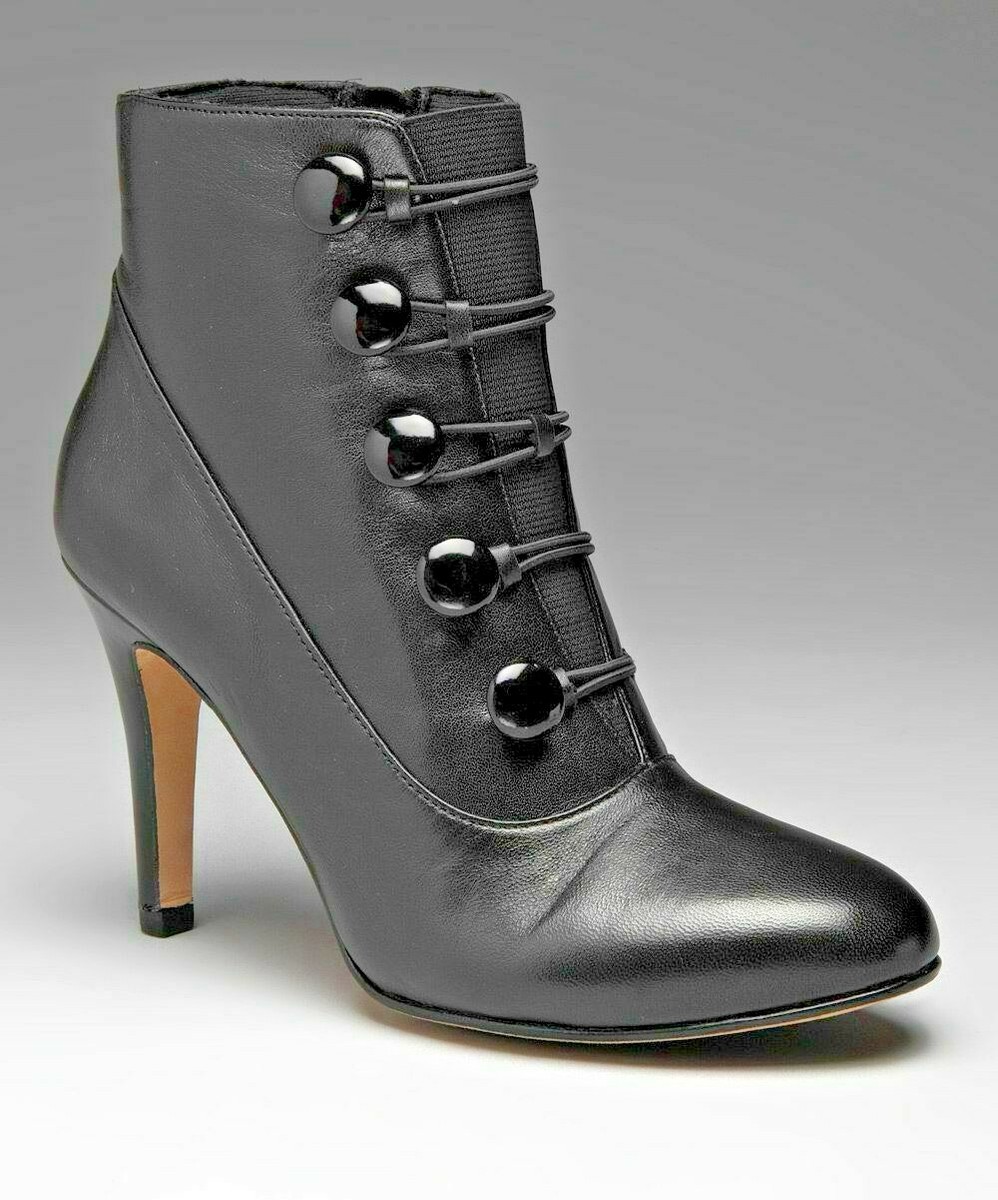 Ros Hommerson Red TWIGGY Goth Victorian Button Bootie Boot