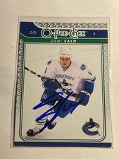 Vancouver Canucks SAMI SALO Signed Card
