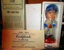 NOLAN RYAN Bobbing Head Doll SAM'S LIMITED EDITION 1992. NEW IN OPEN BOX w/COA!