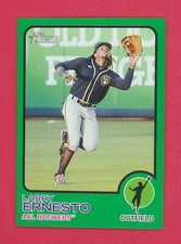  2022 Topps Heritage Minors Larry Ernesto 01/75 Green #60 ACL Brewers
