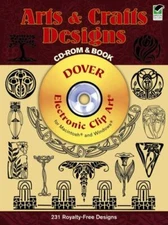 Arts and Crafts Designs CD-ROM and Book (Dover Electronic Clip Art)  paperback