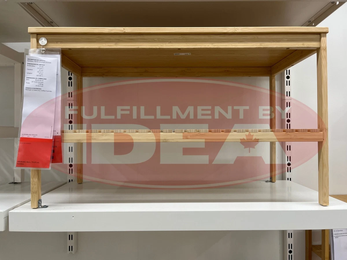Brand New IKEA RAGRUND Bamboo Bench 77x37 cm 30 3 8x14 5 8