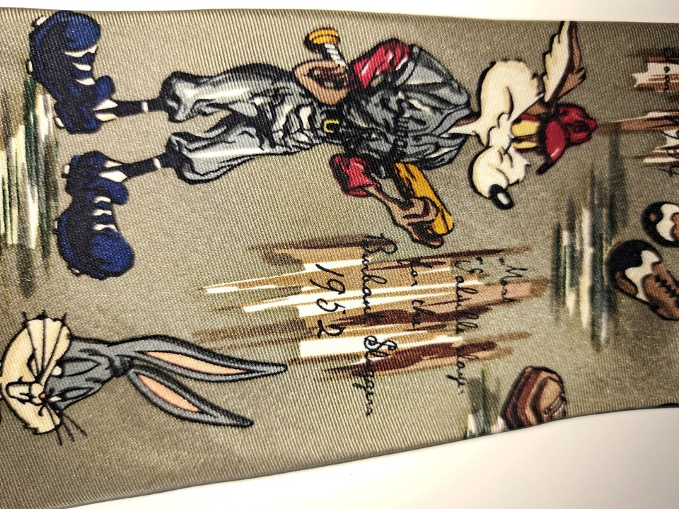 De colección Looney Tunes Mania TIE Bugs Bunny Warner Bros 1993 Deportes GOLF BÉISBOL Foto 3 de 4