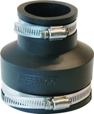 NEW FERNCO P1056-315 3" X 1 1/2" PVC RUBBER BLACK FLEXIBLE PIPE COUPLING