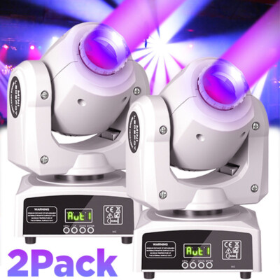 2PC 120W LED Moving Head Light RGBW Gobo Beam Stage DJ Disco Club DMX Spot Light