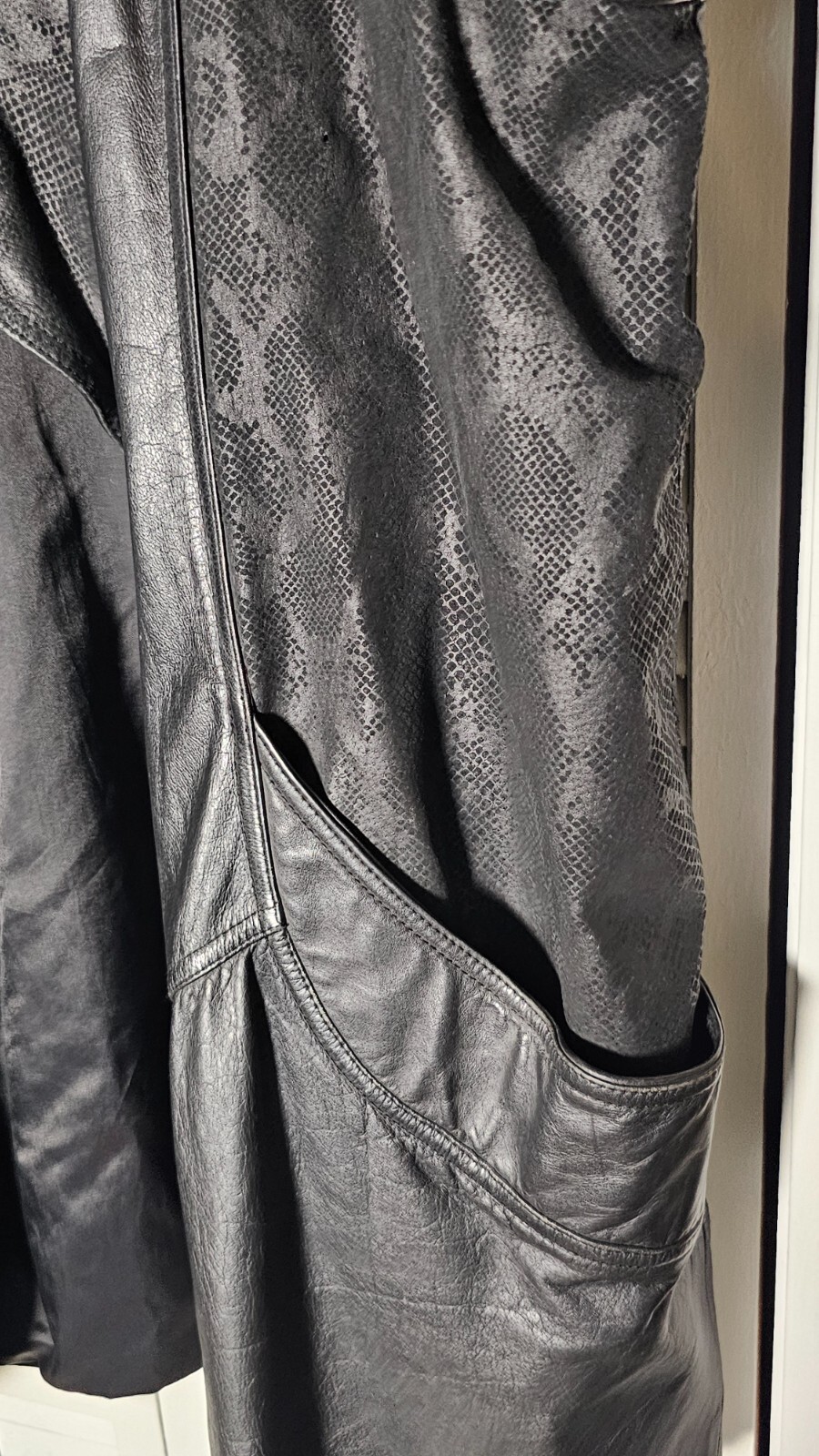 Elk Genuine Leather Jacket Large Lining Button Cl… - image 5