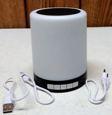 Defiant Rechargeable Touch Light Bluetooth Speaker Black 