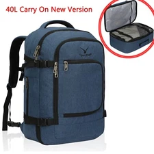 Hynes Eagle 40L Cabin Approved Backpack Carry on Luggage 15.6 in Laptop Bag Blue