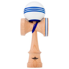 Kendama USA - Kaizen Triple Stripe - Jet Shape - White Blue