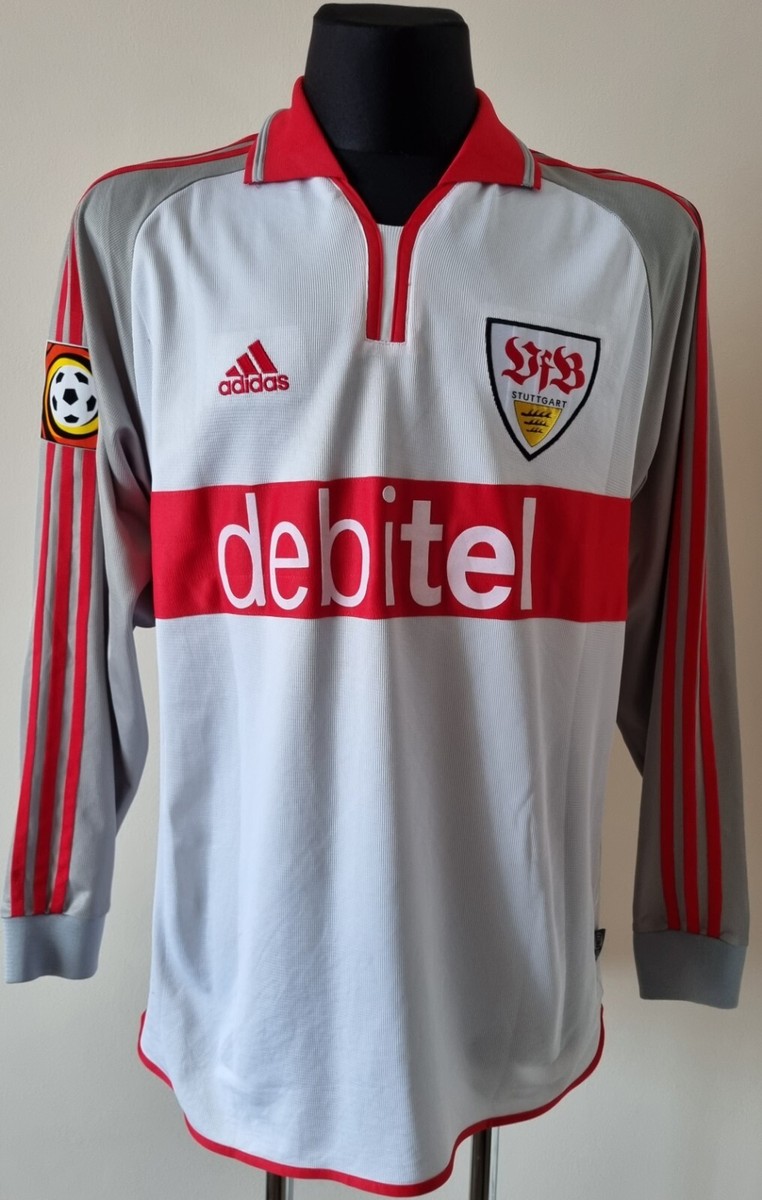 【レア美品】VfBシュトゥットガルト adidasユニフォーム VfB Stuttgart 1999 - 2000 Home football Adidas long sleeve Match