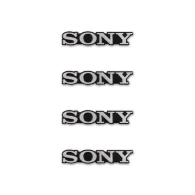 4pcs DIY Sony aluminum logo badge replacement piece 30mm X 5mm - Image 1 of 4