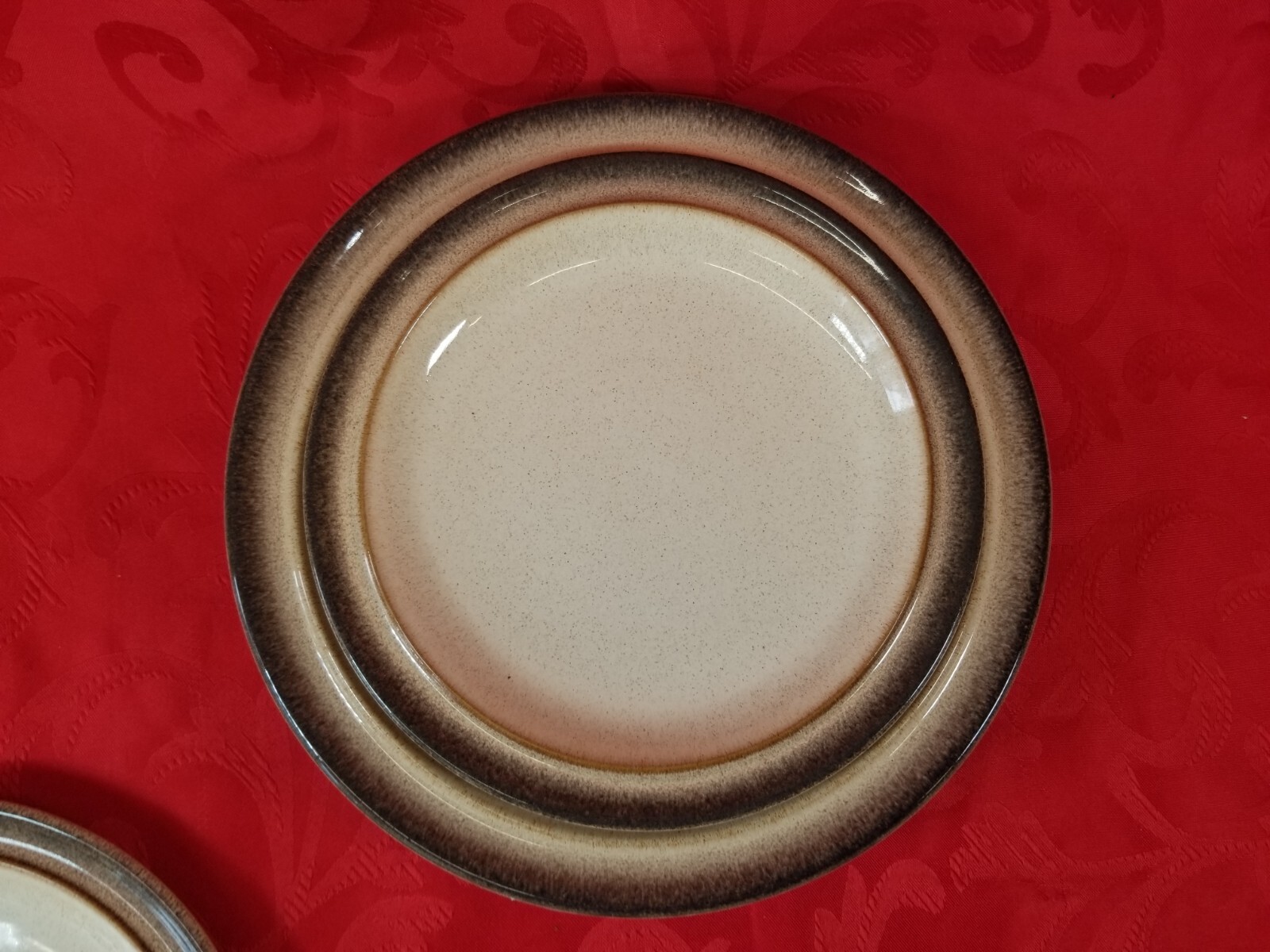 DENBY SAHARA 3 Dinner Plates 2 Salad plates Brown Speckled Tan eBay