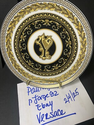 VERSACE  Virtus Alphabet Y Plate 17 Cm