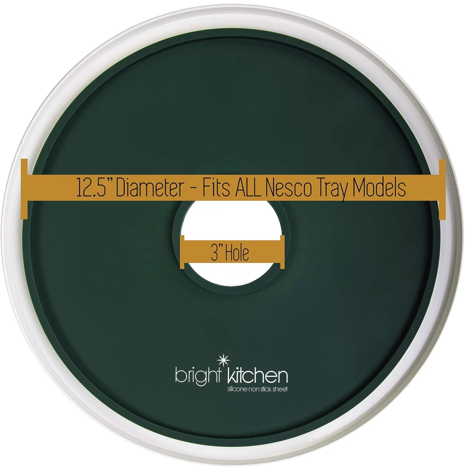 2 sábanas deshidratadoras de silicona de cuero de frutas con bordes - no tóxicas para Nesco Foto 3 de 4