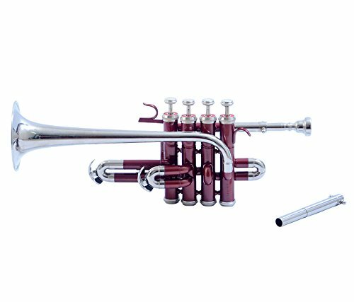Sai Musical India Piccolo Trumpet Bb Red Nickel - Picture 3 of 4