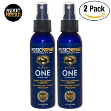 2-PACK Music Nomad MN130 The Piano ONE -All in 1 Cleaner for Gloss Pianos
