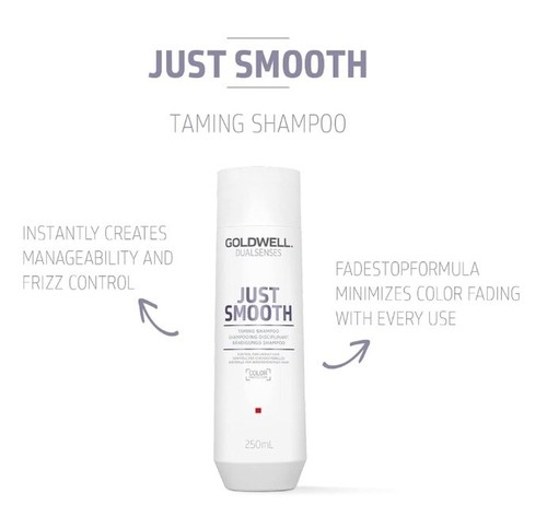 Goldwell DualSenses Just Smooth Taming Shampoo 250ml - Picture 2 of 3