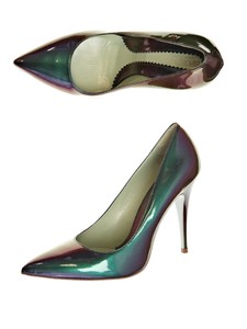 iridescent purple heels