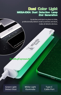 Qianli Mega-Idea Stauberkennungslampe 2/iSee2 grüne LED Reparatur Werkstatt UK