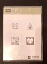 Stampin Up Stamp Set - Pretty Postage - Thanks Happy Birthday 24-7 Sweet