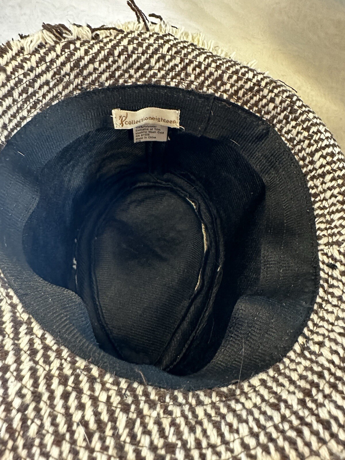 Hat By Collection Eighteen Patchwork Plaid Hat OS - image 3