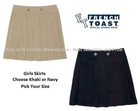 French Toast Girls Uniform Skirt, Choose Khaki or Navy, Pick your Size, Nwt