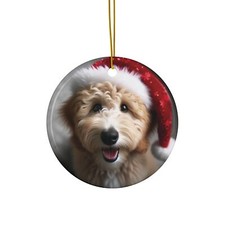 Labradoodle Ceramic Ornament