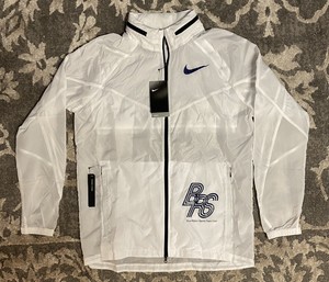 nike blue running jacket