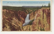 National Park Postcard Great Falls View From Point Lookout c1920 vtg C8