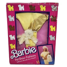 VINTAGE 1986 BARBIE PET SHOW FASHIONS MATTEL ORIGINAL BOX # 3658 NEW IN BOX