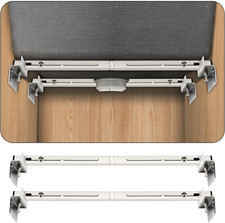 2-Pack Upgraded Undermount Sink Bracket, Undermount Sink Support Kit Telescopic