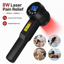 8W Veterinary LLLT Laser Therapy Device 650nm 808nm Dogs Cats Horses Pain Relief