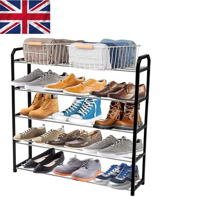 Tragbares 5-stufiges Schuhregal - hält bis zu 20 Paar, einfache Montage